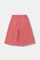 United Colors of Benetton kalhoty se širokými nohavicemi dětské bavlněné 4TEECF05O.G.Stagionale červená SS26