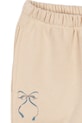 Deklice Otroška bombažna trenirka Konges Sløjd LOUPY LOU SWEAT PANTS OCS KS104349.PreSpring bež