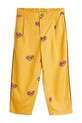 Mini Rodini spodnie dziecięce E.T. 25830115 żółty SS26