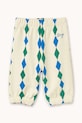 Tinycottons spodnie dresowe bawełniane dziecięce DIAMONDS BABY SWEATPANT wzorzyste beżowy SS26.146