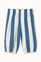Tinycottons spodnie z dodatkiem lnu dziecięce LIGHT NAVY STRIPES BABY PANT tkanina niebieski SS26.228