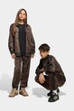 adidas Originals spodnie dresowe dziecięce dzianina brązowy KD3200