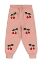 Konges Sløjd spodnie dziecięce LAPIS LUREX PANTS dzianina różowy KS104930.PPY2
