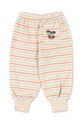 Konges Sløjd spodnie dresowe bawełniane dziecięce ITTY RIB SWEAT PANTS GOTS KS104852.PPY2 beżowy SS26
