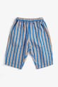 Bobo Choses baba pamut nadrág New Hairline 126AB072 kék SS26