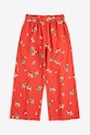 Bobo Choses gyerek pamut nadrág Farm Adventure 126AC091 piros SS26