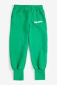 Bobo Choses spodnie dresowe bawełniane dziecięce Bobo Choses Modern 126AC147 zielony SS26