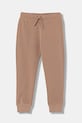 United Colors of Benetton spodnie dresowe bawełniane dziecięce bawełna brązowy 3J68CF058.G.Stagionale