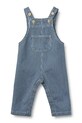 Wheat ogrodniczki jeansowe niemowlęce Planet friendly niebieski 6792.436.GOTS