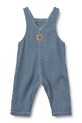 Wheat ogrodniczki jeansowe niemowlęce 6792.436.GOTS niebieski SS26