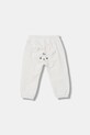 United Colors of Benetton spodnie dresowe dziecięce bawełniane z elastanem 35FNAF029.W.Stagionale biały SS26