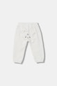 United Colors of Benetton spodnie dresowe dziecięce bawełniane z elastanem 35FNAF029.W.Stagionale biały SS26