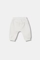 United Colors of Benetton spodnie dresowe dziecięce bawełniane z elastanem 35FNAF02K.W.Stagionale biały SS26