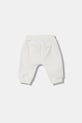 United Colors of Benetton spodnie dresowe dziecięce bawełniane z elastanem 35FNAF02K.W.Stagionale biały SS26