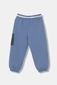 United Colors of Benetton spodnie dresowe dziecięce bawełniane 35JVCF072.G.Stagionale niebieski SS26