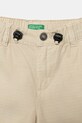 Chłopiec United Colors of Benetton Spodnie joggery dziecięce bawełniane 456SGF01R.P.Stagionale beżowy