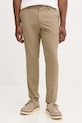 BOSS spodnie z dodatkiem wełny z elastanem beżowy 50556758