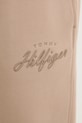 Tommy Hilfiger spodnie dresowe bawełniane beżowy MW0MW42537