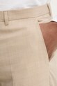 Вовняні штани HUGO Hesten253X бежевий 50558206
