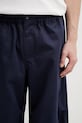 Kenzo spodnie bawełniane granatowy FG55PA5089OD