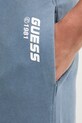 Guess spodnie bawełniane NAWAT niebieski Z6RB07.KD371