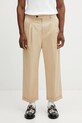 Штани Drôle de Monsieur Pantalon Cropped a Plis з еластаном бежевий J.BP192.CO214.BG