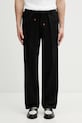 Drôle de Monsieur trousers with wool blend Pantalon Droit fabric black J.BP191.PL127.BL