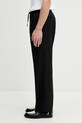 Drôle de Monsieur spodnie z dodatkiem wełny Pantalon Droit J.BP191.PL127.BL czarny SS26