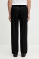 Odzież Drôle de Monsieur spodnie z dodatkiem wełny Pantalon Droit J.BP191.PL127.BL czarny