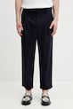 Drôle de Monsieur spodnie z dodatkiem wełny męskie granatowy K.BP192.PL144.NY