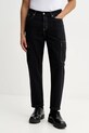Karl Lagerfeld Jeans spodnie bawełniane bawełna czarny B1M10025