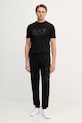 EA7 Emporio Armani spodnie dresowe bawełniane AF22266.7M001415 czarny SS26