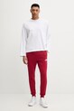 adidas spodnie dresowe KR2702 czerwony SS26