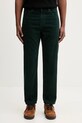 Carhartt WIP pantaloni in cotone Newel Pant dritto verde I031456.3GH02