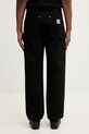Abbigliamento Carhartt WIP pantaloni in cotone Double Knee Pant I036274.8901 nero