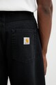 Carhartt WIP spodnie bawełniane Brandon Pant czarny I036311.89B7