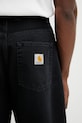 Carhartt WIP spodnie bawełniane Brandon Pant czarny I036311.89B7
