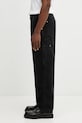 Carhartt WIP spodnie bawełniane Double Knee Pant I036274.89B7 czarny SS26