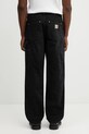 Odzież Carhartt WIP spodnie bawełniane Double Knee Pant I036274.89B7 czarny