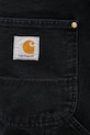Carhartt WIP spodnie bawełniane Double Knee Pant czarny I036274.89B7