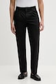 Calvin Klein pantaloni drepți pentru bărbați, cu bumbac negru LV04LF625G