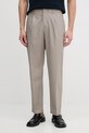 Emporio Armani spodnie chinos męskie bawełniane brązowy EM005898.AF25633