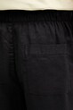 Frescobol Carioca spodnie męskie z lnem czarny 2768.02