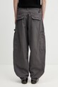 Odzież Alpha Industries Workwear Deck spodnie cargo bawełniane męskie 258207 szary
