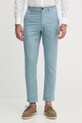 Trussardi παντελόνι ανδρικό λινό μπλε P719M000113N