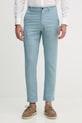 Trussardi παντελόνι ανδρικό λινό μπλε P719M000113N