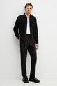 Sisley spodnie z domieszką wełny 49B3SF05S czarny SS26