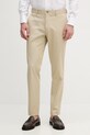 Sisley Παντελόνι chino Ανδρικό από βαμβάκι με ελαστάν μπεζ 4LWZSF05Z