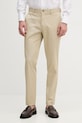 Sisley Παντελόνι chino Ανδρικό από βαμβάκι με ελαστάν μπεζ 4LWZSF05Z