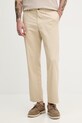 Sisley spodnie regularne męskie z bawełną beżowy 4QUUSF05W